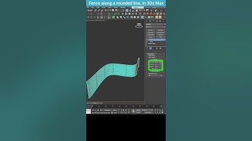 Curving Your Fence with PathDeform in 3Ds Max #shorts #3dsmax #tips #pathdeform #fence
