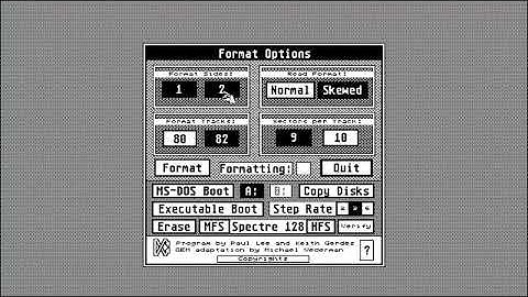 ATARI ST COPIER DC DOUBLE CLICK SOFTWARE FORMAT COPY From SPECTRE 128 DISK  Copiers 2 (19xx)(Misc)