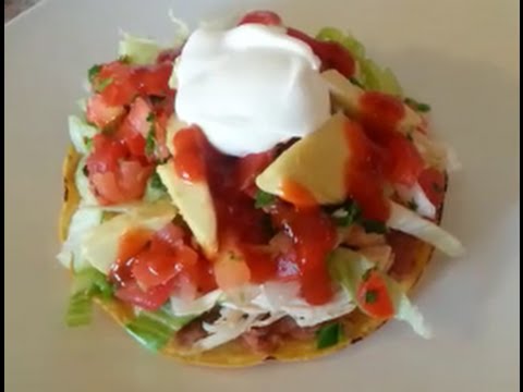 How to make Chicken Tostadas - 99 CENTS ONLY store recipe