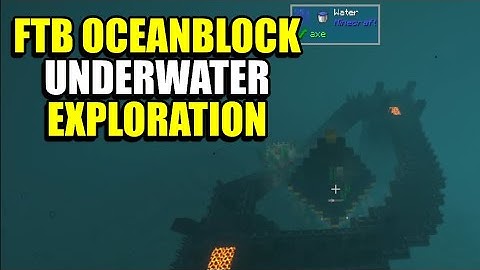 Ep8 Underwater Exploration - Minecraft FTB OceanBlock Modpack