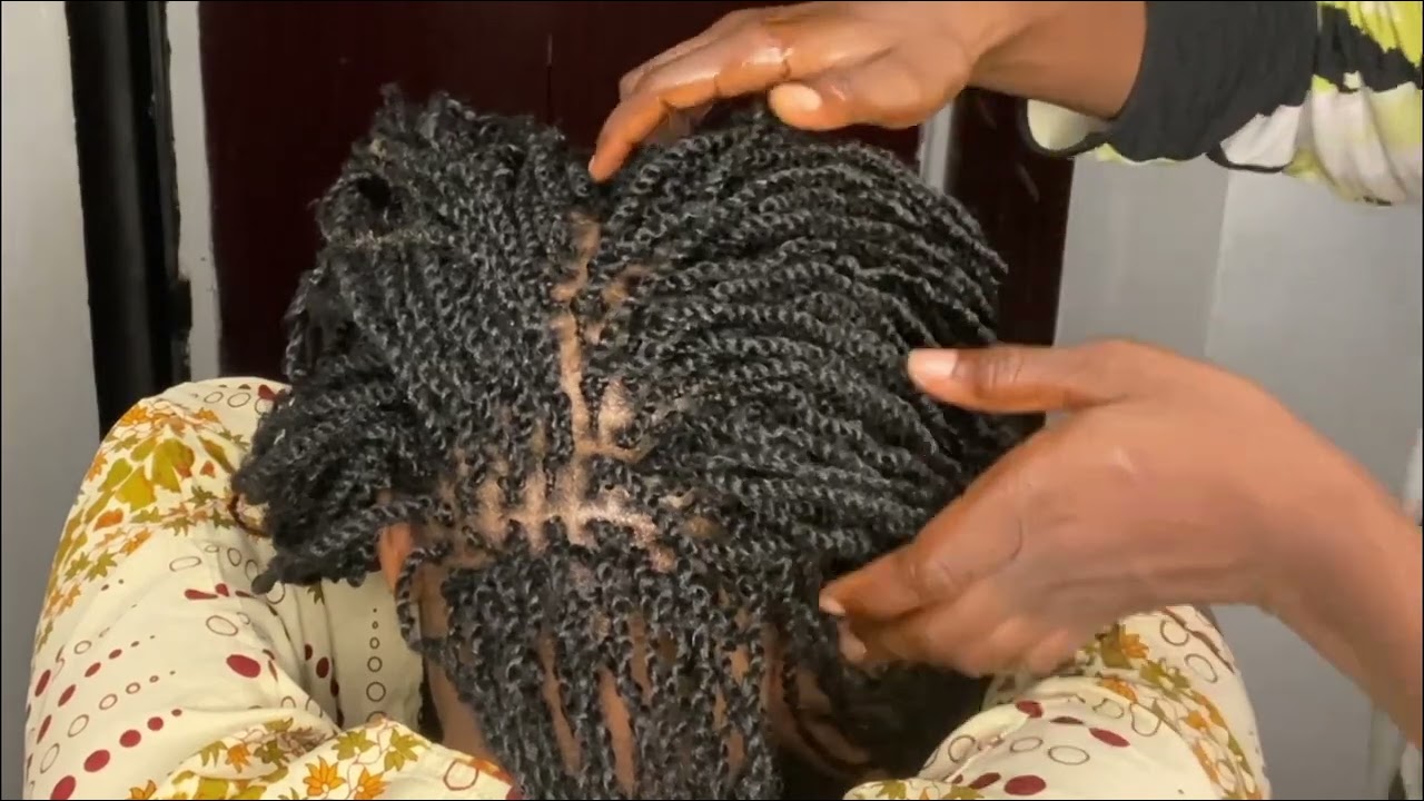 ASMR Scalp oiling and gentle massage(application of hair growth oil)