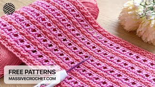 VERY EASY Crochet Pattern for Beginners! ✅ UNIQUE Crochet Stitch for Baby Blanket, Bag and Sweater by Massive Crochet 3,766 views 2 days ago 13 minutes, 43 seconds