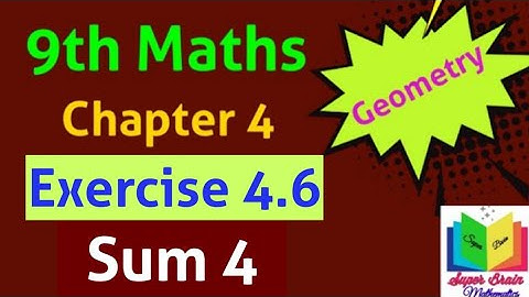 9th maths Exercise 4.6 sum 4 | Class 9 chapter 4 Exercise 4.6 4th sum | Super brain mathematics