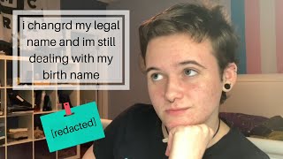 the struggles of my legal name change