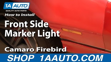 How to Replace Side Marker Light 82-92 Chevy Camaro