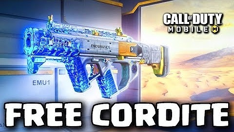FREE Cordite SMG + New LEGENDARY SKIN in Call of Duty Mobile