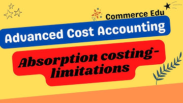 Absorption Costing – Limitations Explained in Malayalam | Advanced Cost Accounting|BCom MBA PSC NET