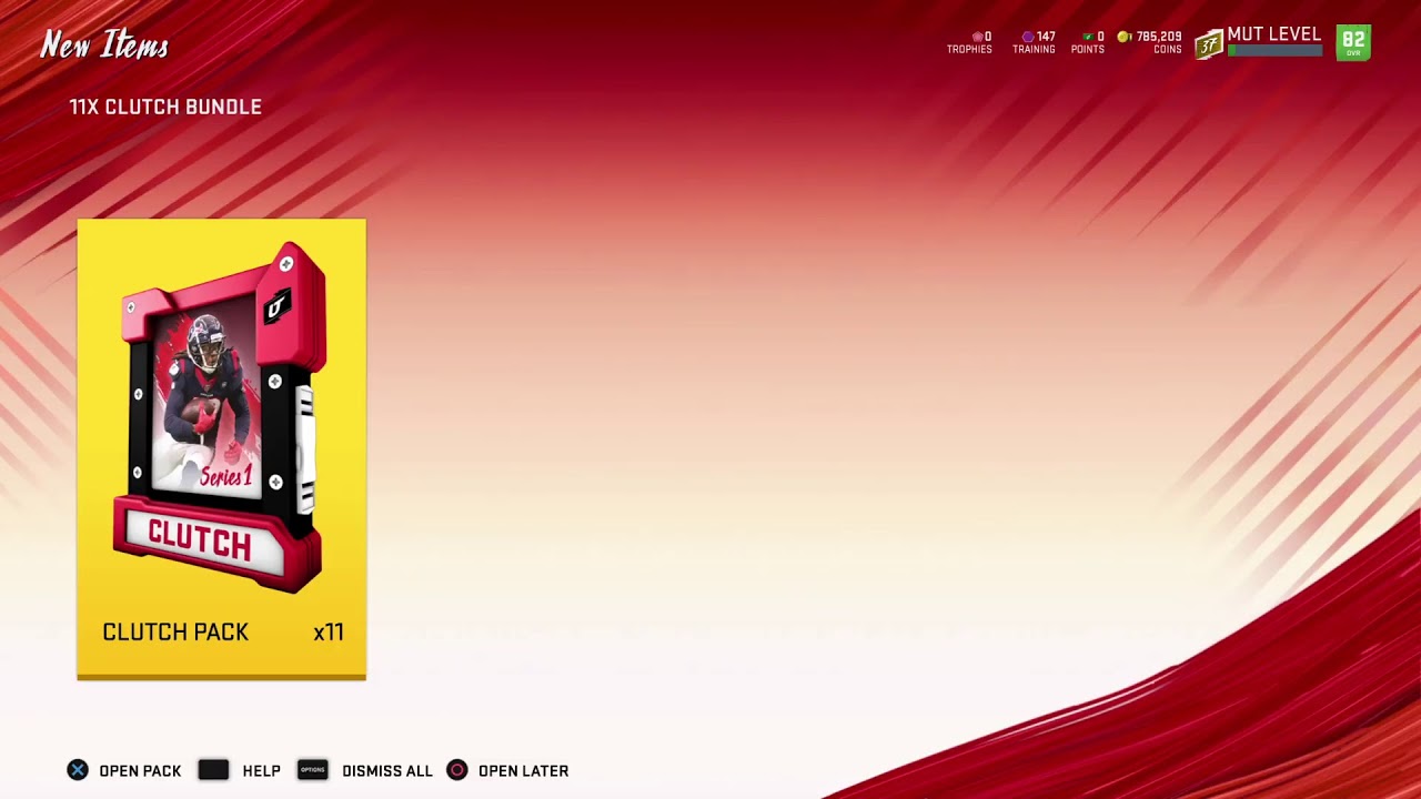 Madden 20 Clutch Packs 8-9-19