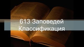 613 Заповедей Классификация