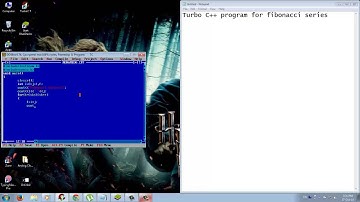 Fibonacci series in Turbo C++