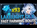 Lakelight lily 93 locations fast farming route timestamps  genshin impact 42