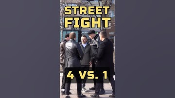 4 vs. 1 Street Fight./Self Defense on the street. #boxing #streetdefence #viral#fight #fighter