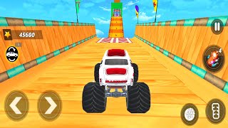 Monster Truck Uphill Driving Impossible Stunt | Games 3D | Monster Truck Game | Racing Game screenshot 3