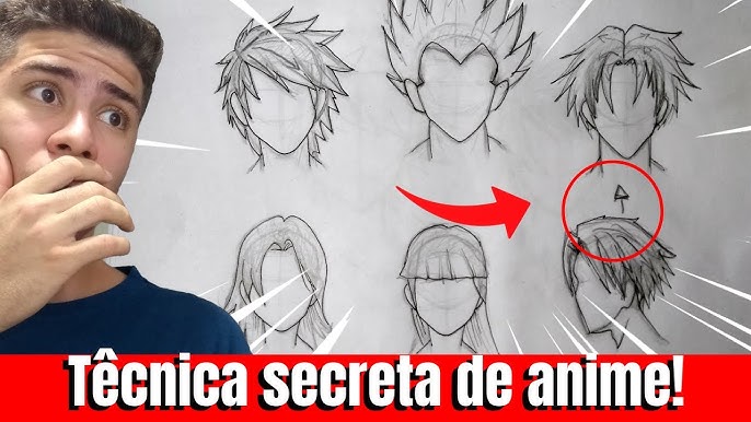 Cabelo FEMININO: como DESENHAR do ZERO sem ERRAR! ( ANIME E