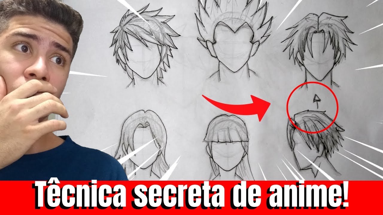 Como Desenhar Olhos Masculinos De Anime e Mangá Passo a Passo