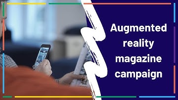 Augmented reality business magazine campaign | AR print example Overly app