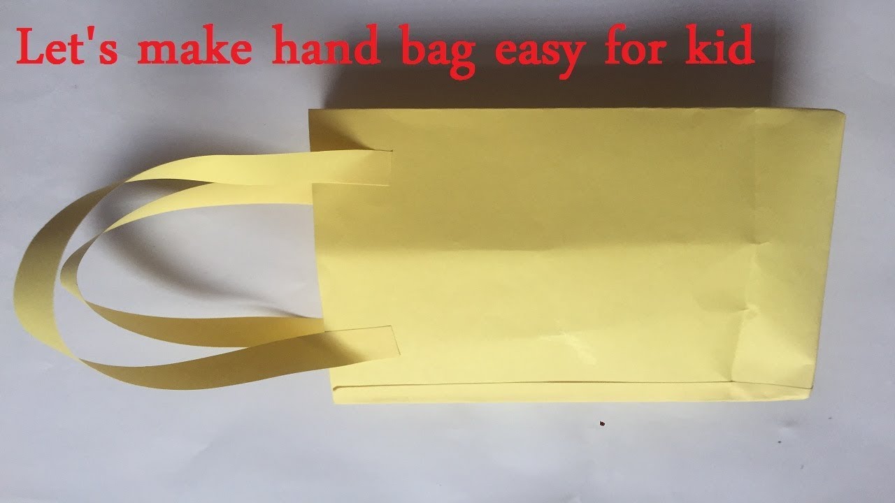 Download How to Make Bag with Color Paper | DIY Paper Bags Making,របៀបបត់កាបូបដោយក្រដាសងាយៗ - YouTube