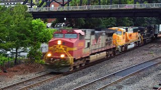 BNSF Warbonnet 4708 Leading on NS 24X