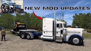 Hauling a JCB Excavator - (Custom Peterbilt 379) - Twin Turbo CAT - American Truck Simulator
