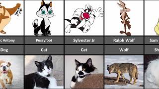 Looney tunes characters in real life #looneytunes #looneytunescartoons 