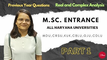 Real & Complex Analysis (PART 1) PYQs || Math #mscentrance || All Haryana universities || #mdu #kuk