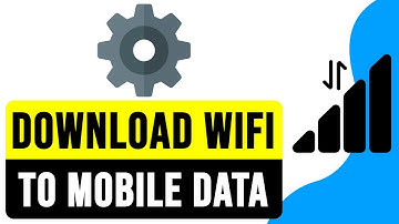 How to CHANGE DOWNLOAD SETTINGS From WiFi to MOBILE DATA on YouTube 2024