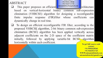An Efficient Constant Multiplier Architecture  Based on Vertical Horizontal
