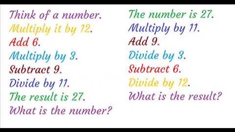 Think of a number and find the number-Class4-Maths-IMO,NSTSE