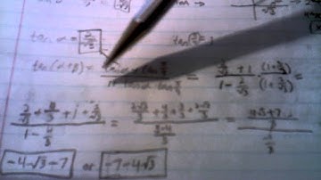 How to find tan(x+pi/4) when sinx is given