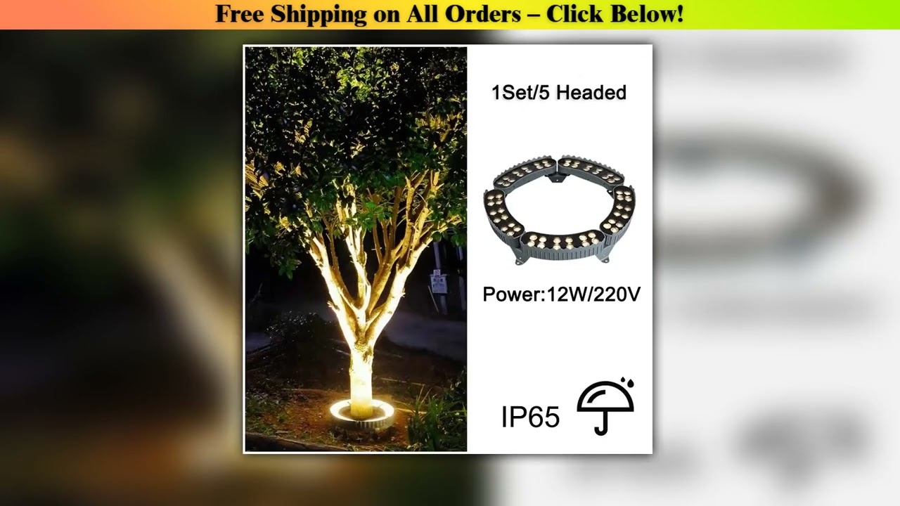 5PCS/1SET LED Outdoor Tree Spot Light LED Wall Washer Aluminum IP65 under large trees and