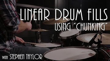 Linear Drum Fills (Using Chunking) - Drum Lesson - Stephen Taylor