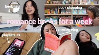 reading romance books for a week 💗✨📖 | spoiler free reading vlog