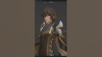 So i made genshin character in blender ( render showcase )