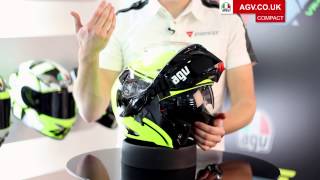 AGV COMPACT Flip Front Motorbike helmet - YouTube