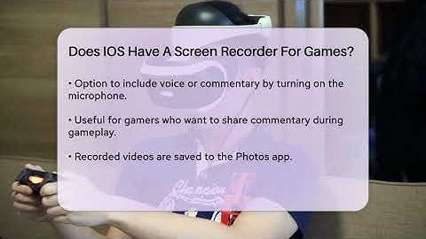 Does IOS Have A Screen Recorder For Games? - Video Gamers Vault