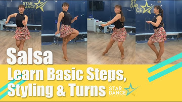 Beginner Salsa Drill Part 1 | Learn Salsa in 20min | Salsa Basic Footwork | Star Dance Centre| Fiona