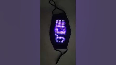 Bluetooth Editing LED Luminous Mask