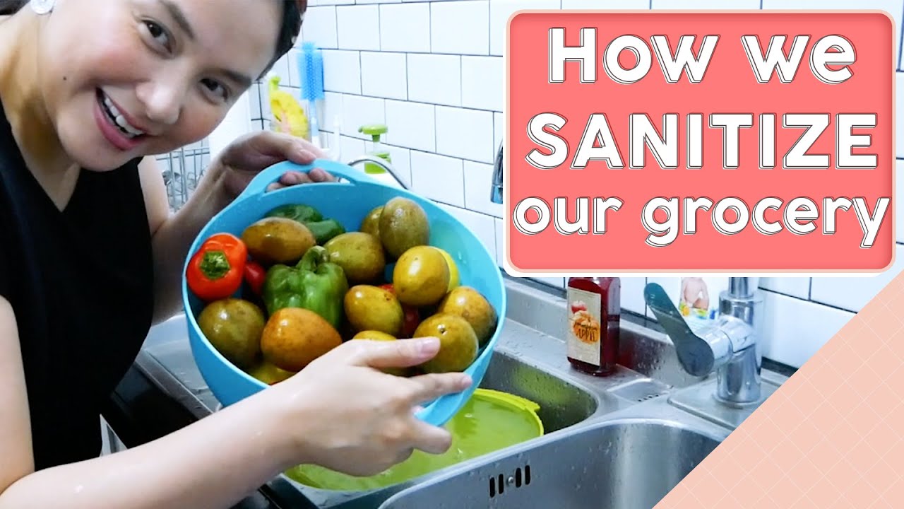 Quick and Easy Way to Sanitize your Groceries [DIY SANITATION] YouTube