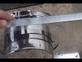 Wood Stove through wall Chimney Pipe Installation Howto Wood Stove through wall Chimney Pipe Installation Howto