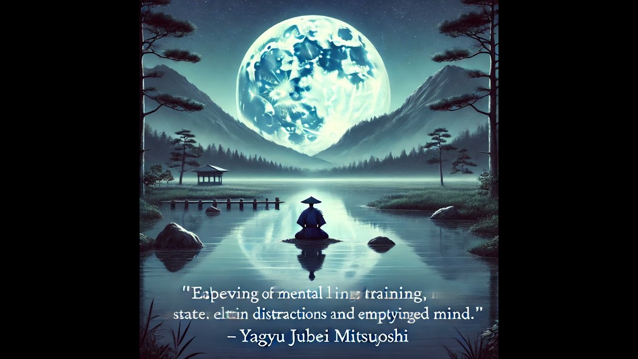 The undisturbed mind is like the calm body water reflecting the brilliance of the moon. Empty the...