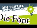 Schriftklassifizierung nach din 16518 bersicht