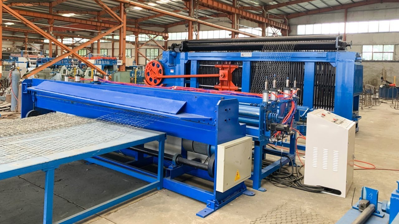 Automatic hexagonal gabion wire mesh machine width 6500mm