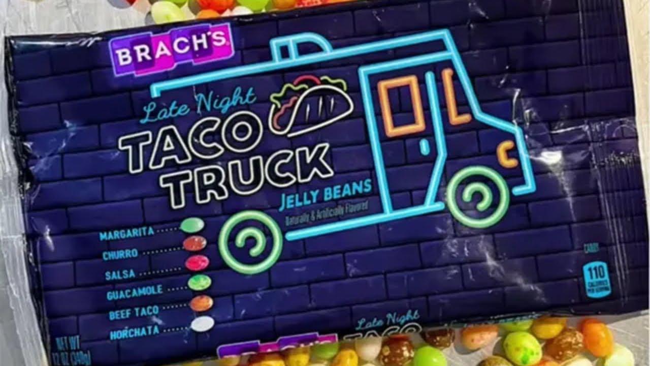 TACO TRUCK JELLY BEANS (GROSS) TASTE TESTS YouTube