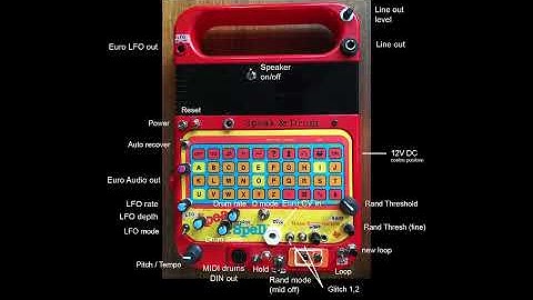Extreme circuit bent Speak and Spell