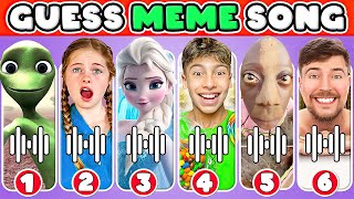 Guess Meme & Who's Singing 🎤🎵 🔥| Lay Lay, King Ferran, Toothless, Salish Matter, MrBeast, Elsa,Tenge