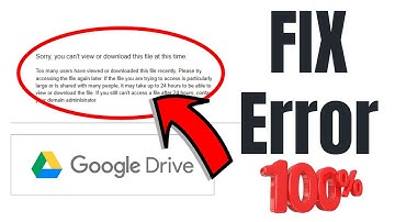How to fix Google Drive Sorry, you can