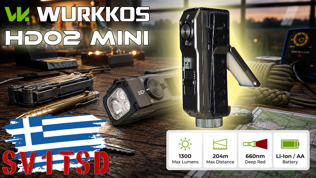 [in Greek] Wurkkos HD02 MINI: Ο Απόλυτος AA Multi-Beam EDC Φακός;