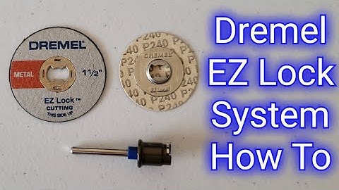 Dremel EZ Lock System - How To Use EZ402 Mandrel