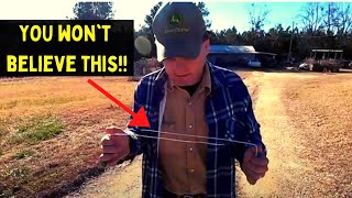 YOU WON'T BELIEVE THIS  How To Use A Coat Hanger To Find An Underground Water Line!!