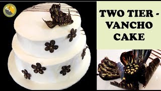  VANCHO CAKE|vancho cake without oven| vancho cake by chikkus dine||TWO TIER CAKE|Ep.#193